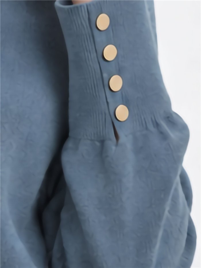 Cardigan con bottoni dorati
