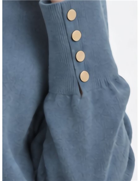 Cardigan con bottoni dorati