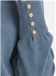 Cardigan con bottoni dorati