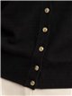 Cardigan con bottoni dorati