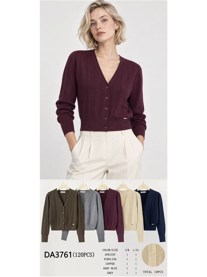 Chaqueta corta de punto canalé