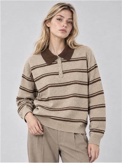 gestreiftes Poloshirt