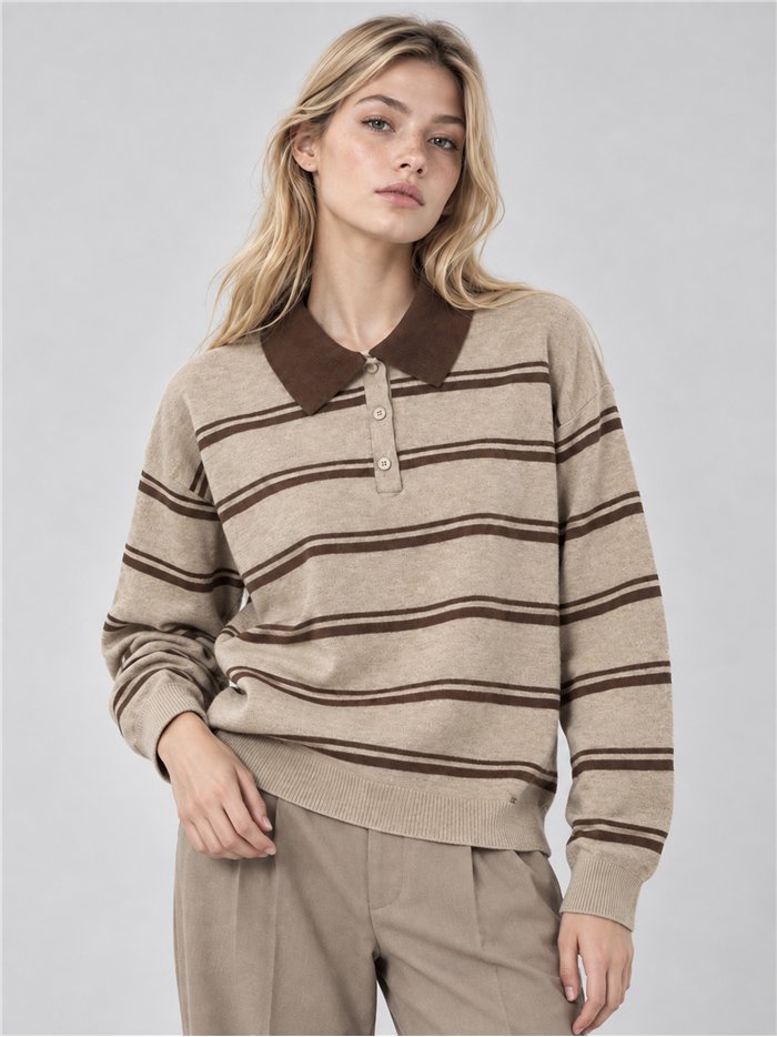gestreiftes Poloshirt