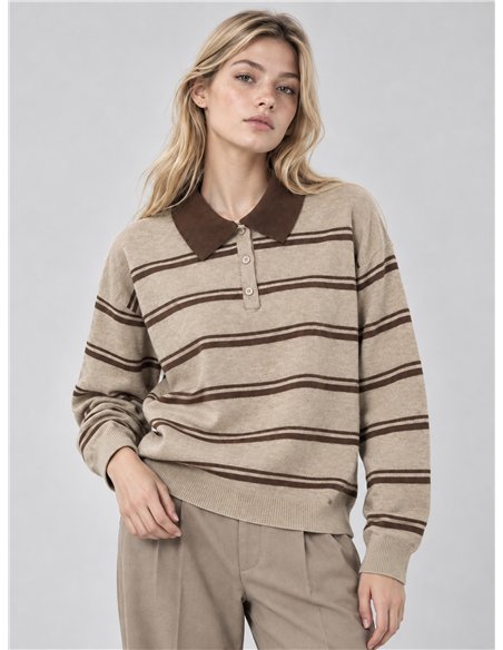 gestreiftes Poloshirt