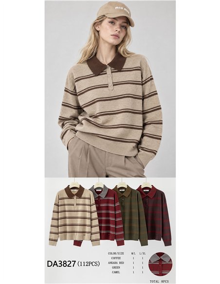 gestreiftes Poloshirt