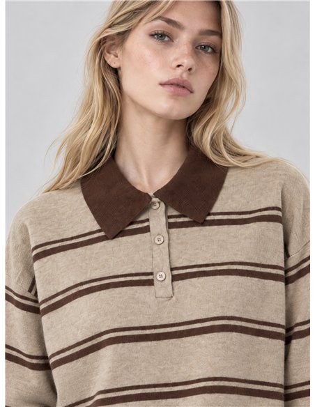 gestreiftes Poloshirt