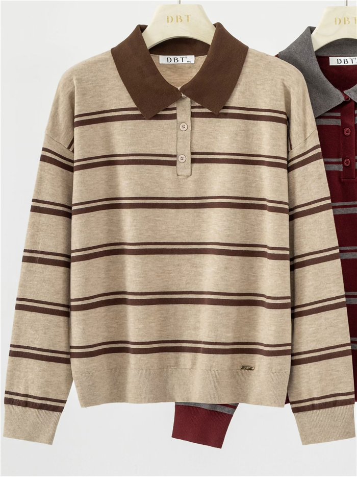 gestreiftes Poloshirt