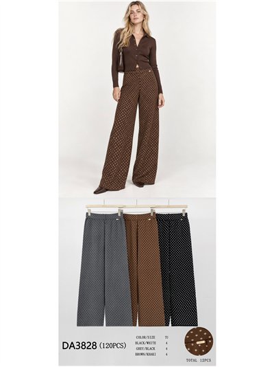 Pantalón wide leg de lunares 2