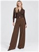 pantaloni a gamba larga a pois