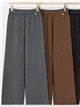 pantaloni a gamba larga a pois