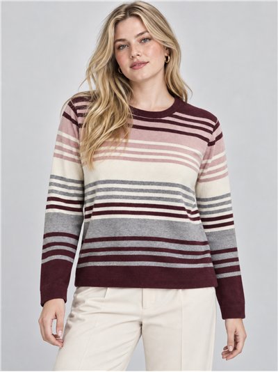 Jersey talla grande de rayas