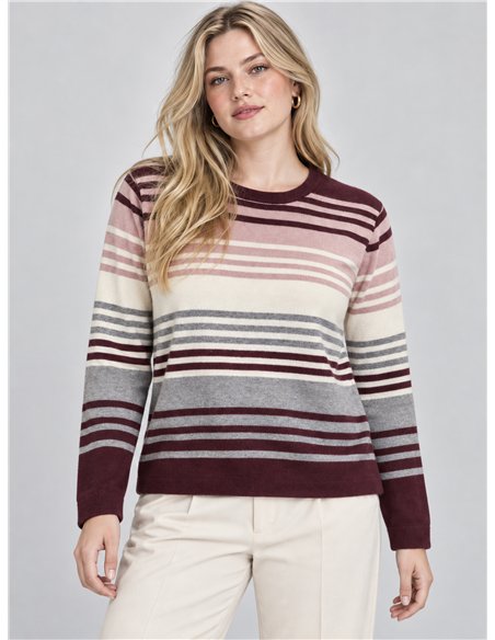 Jersey talla grande de rayas