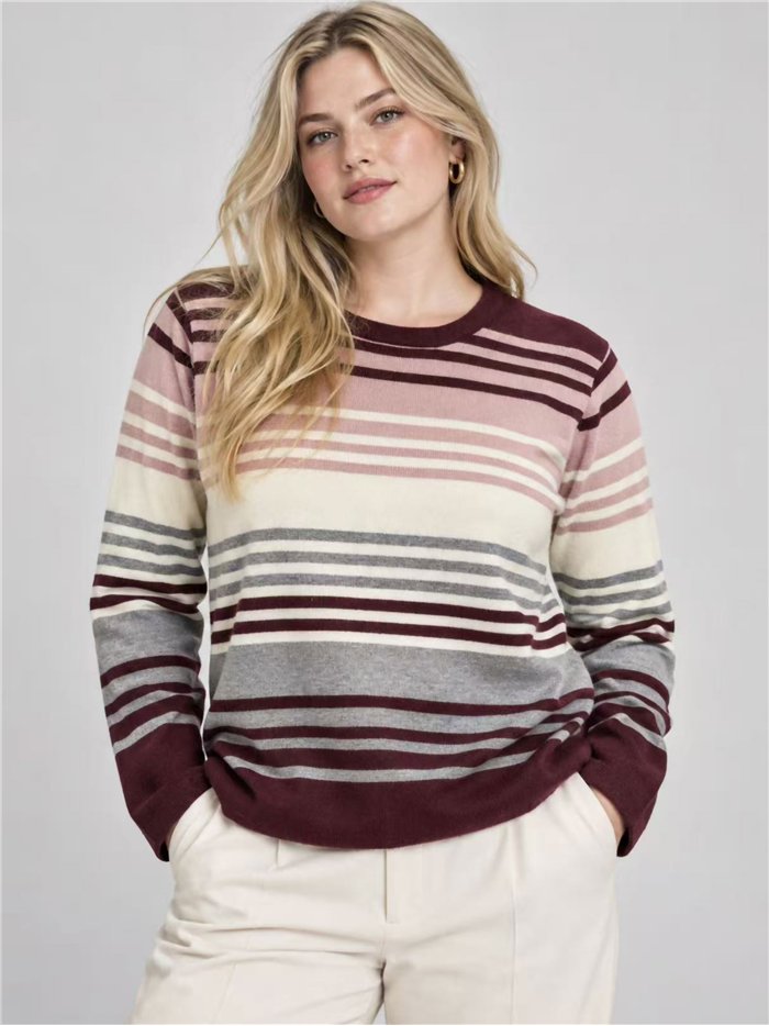 Jersey talla grande de rayas