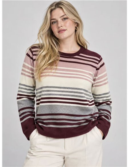 Jersey talla grande de rayas
