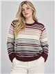 Jersey talla grande de rayas