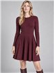 Vestido de punto falda evasé