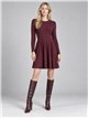 Vestido de punto falda evasé