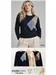 Jersey talla grande rombos strass