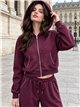 Sudadera tachuelas con cremallera