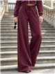 Pantalón de chándal wide leg con tachuelas