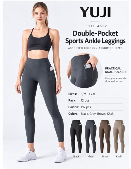 Leggings deportivos bolsillos laterales