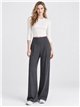 Pantalón deportivo wide leg bolsillos