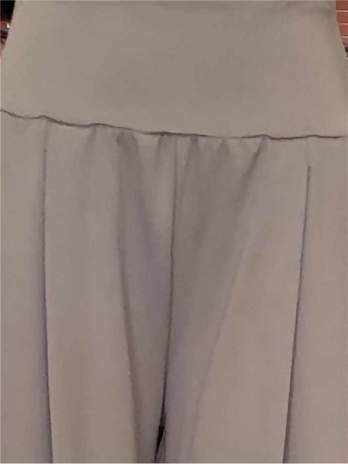 Pantalón deportivo wide leg bolsillos