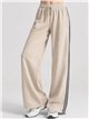 Pantalón de chándal wide leg bandas laterales