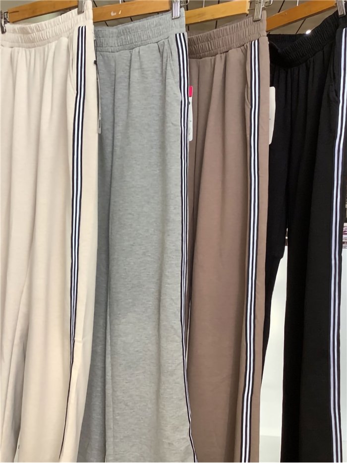 Pantalón de chándal wide leg bandas laterales