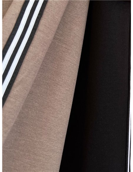 Pantalón de chándal wide leg bandas laterales