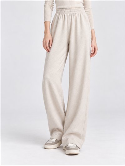 Pantalón de chándal wide leg cintura elástica