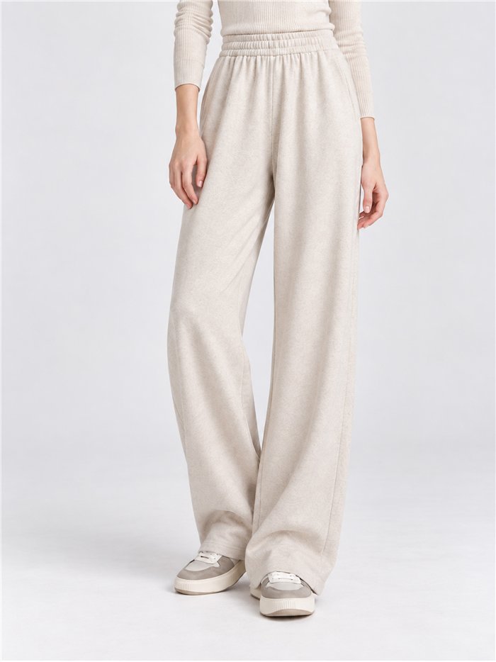 Pantalón de chándal wide leg cintura elástica
