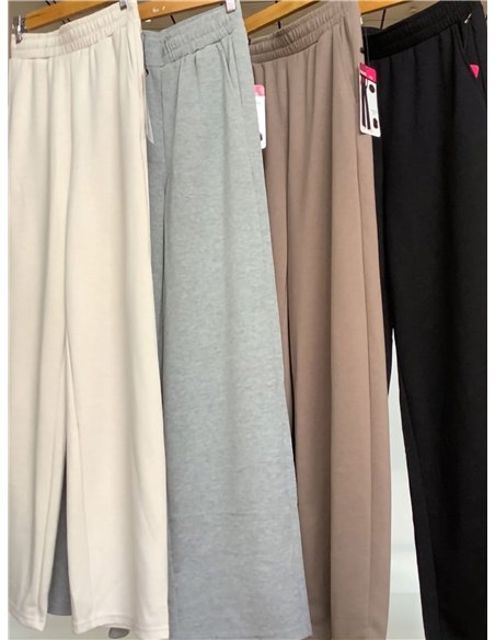 Pantalón de chándal wide leg cintura elástica