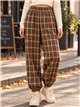 Pantalón jogger de cuadros