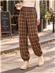 Pantalón jogger de cuadros