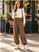 Pantalón jogger de cuadros