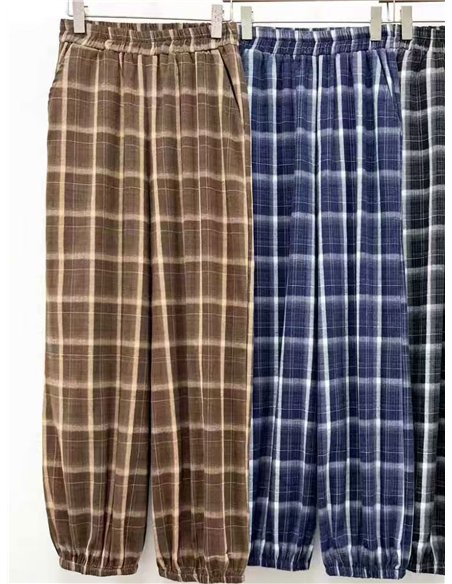 Pantalón jogger de cuadros