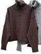 Jersey cuello alto media cremallera