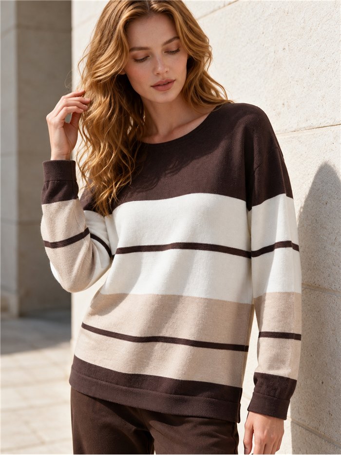 Jersey color block de rayas