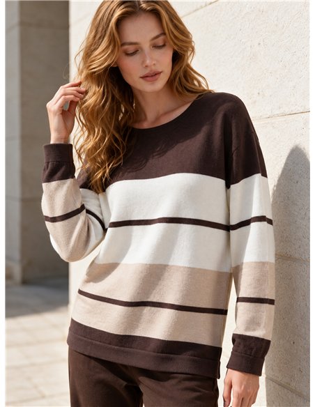 Jersey color block de rayas