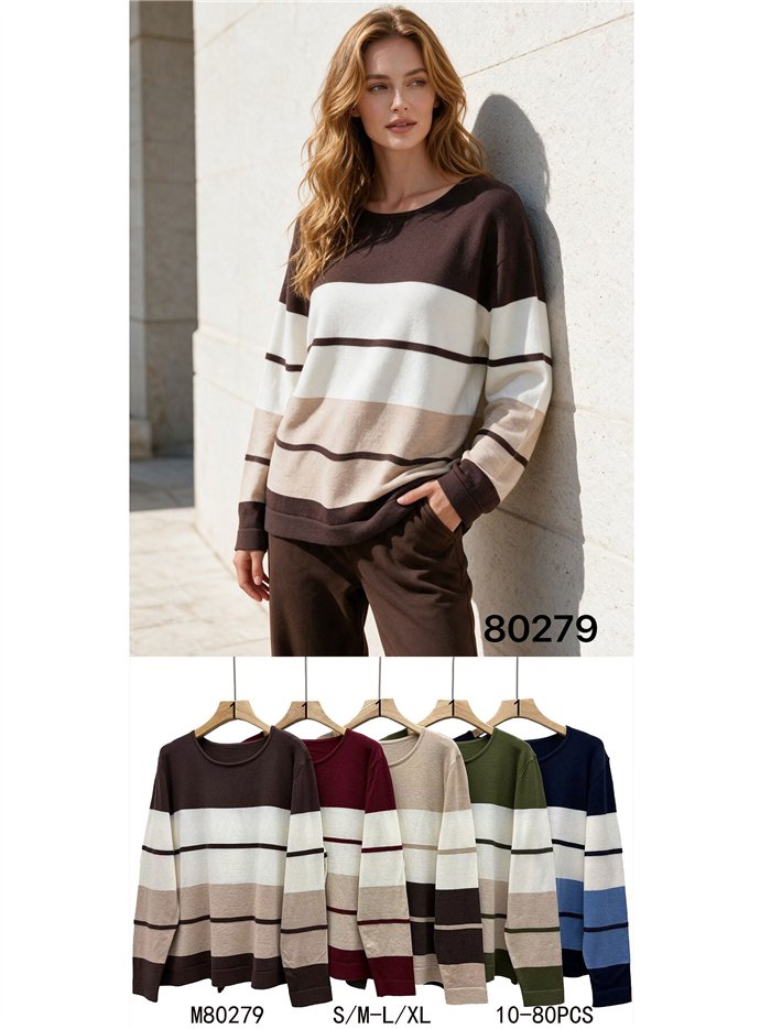 Jersey color block de rayas