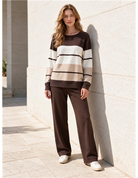 Jersey color block de rayas