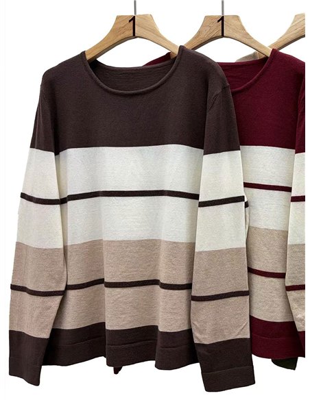 Jersey color block de rayas