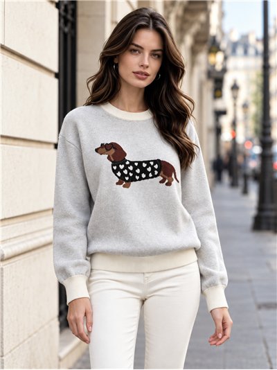 Jersey perro salchicha corazones