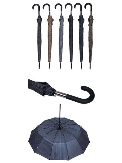 Parapluie automatique long à motif à carreaux classique 2