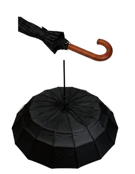 Ombrello lungo automatico nero semplice