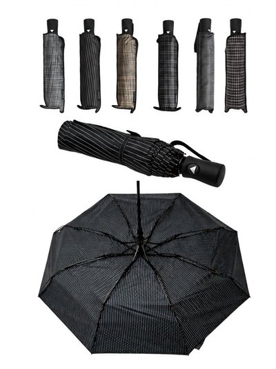 Parapluie pliant automatique à motif à carreaux classique 2