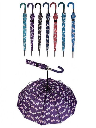 Parapluie automatique long à motif chien 2