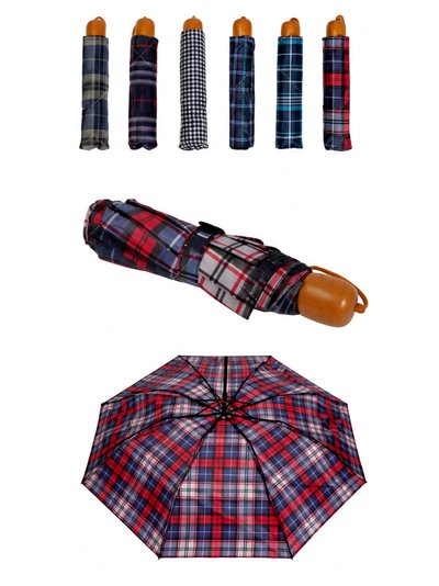 Parapluie pliant à carreaux tartan 2