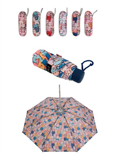 Parapluie pliant à motif chat 2